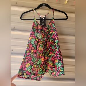 Arizona Jean Company Vibrant Floral Tank Top